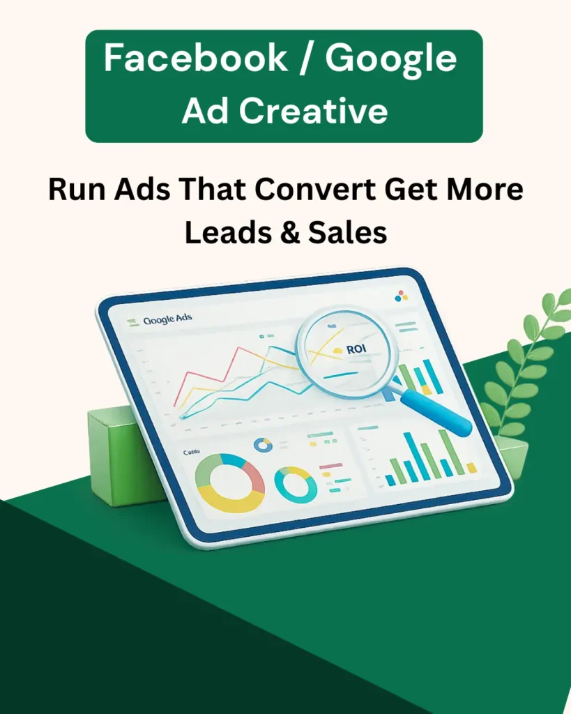 Facebook and Google ad creative design for Digital marketing campaign in Ahmedabad