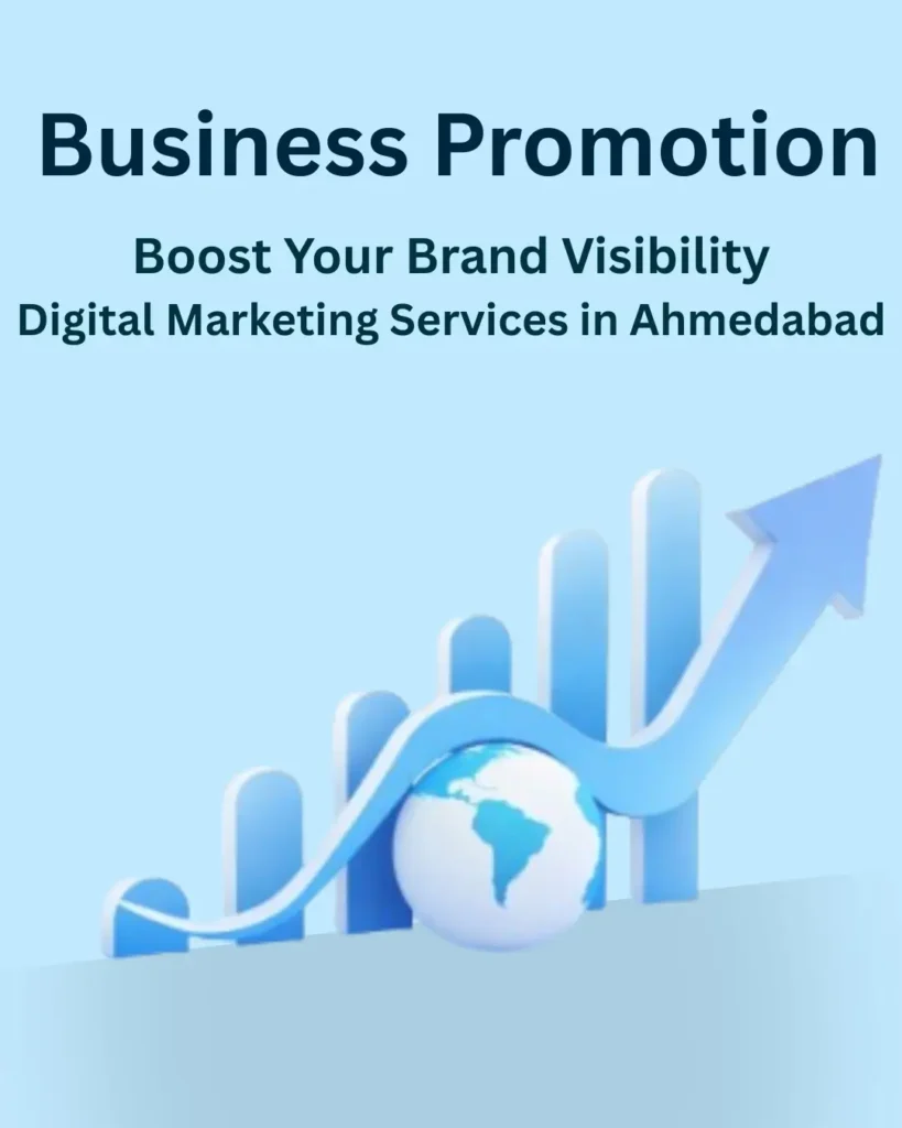 Business promotion digital marketing design for brand visibility in Ahmedabad