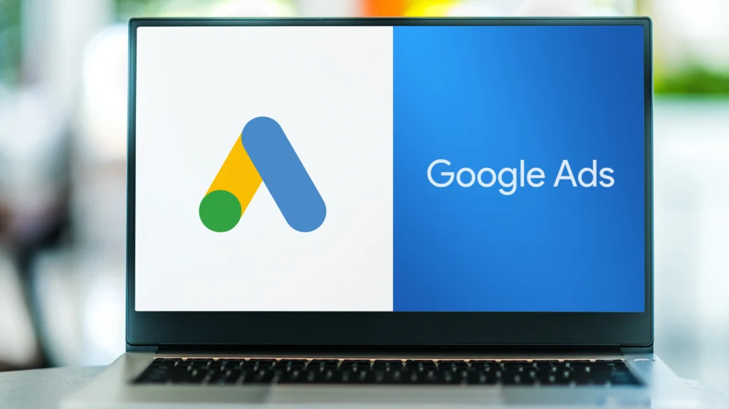 Google Ads campaign dashboard showing performance growth