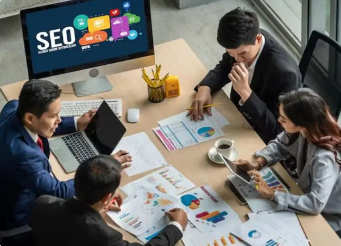 SEO expert working on keyword research and website optimization